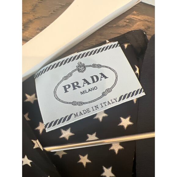 PRADA Dress | Black & White Star Dress - Picture 13 of 13